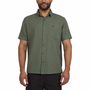 QUICKSILVER Shoreline Classic Short Sleeve Cotton Shirt - Regular Fit